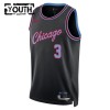 Camiseta Niños NBA Chicago Bulls Josh Giddey 2025-26 Nike City Edition Negro Swingman